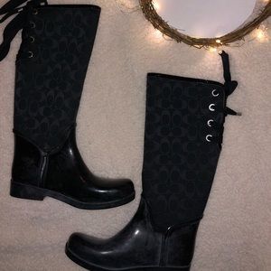 Coach rain boots
